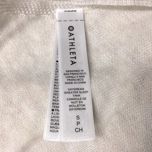 NWT ATHLETA Daydream Sweater Sleep Tank. Size S - Picture 8 of 8